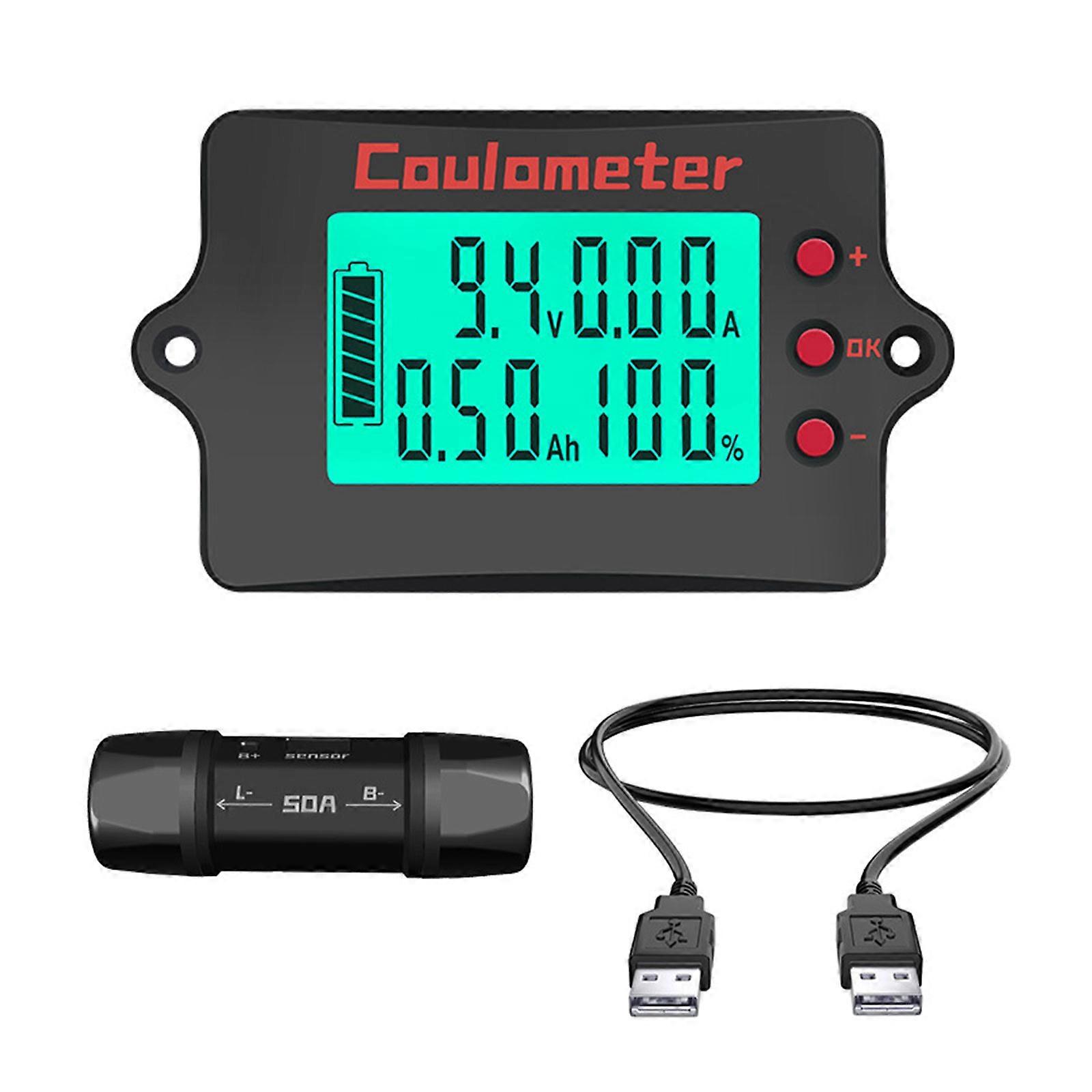 Accurate Voltages & Current Measurement Device High Precisions Power Meter Electrical Measuring for Battery Monitoring
