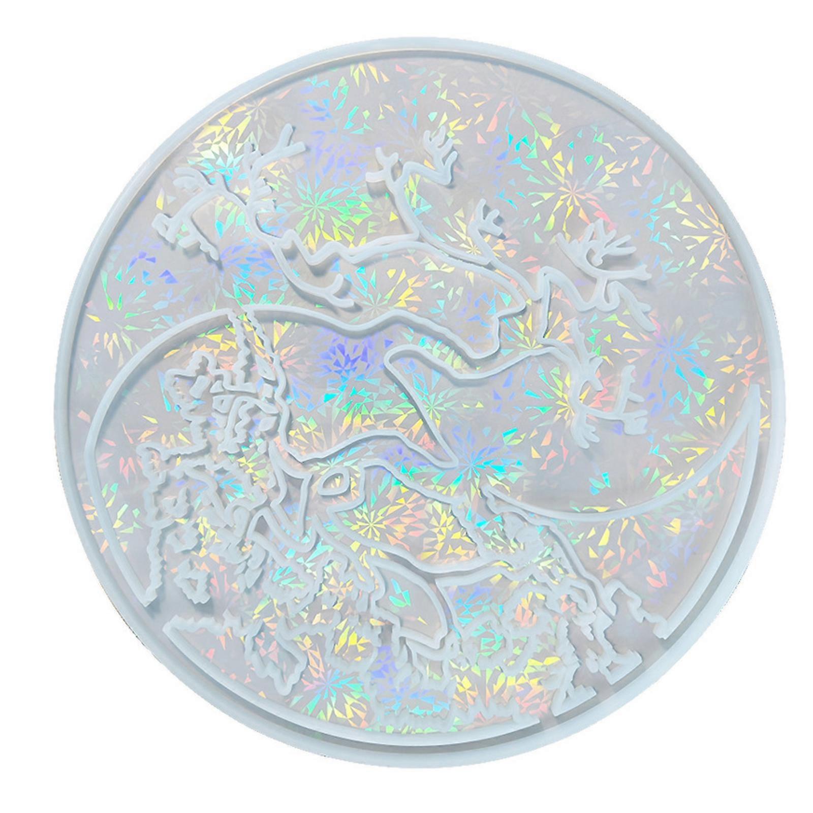 DIYの大きな月と太陽の樹脂モールドエポキシ樹脂の太陽と月の装飾型カスタム壁掛けアートピースクリア