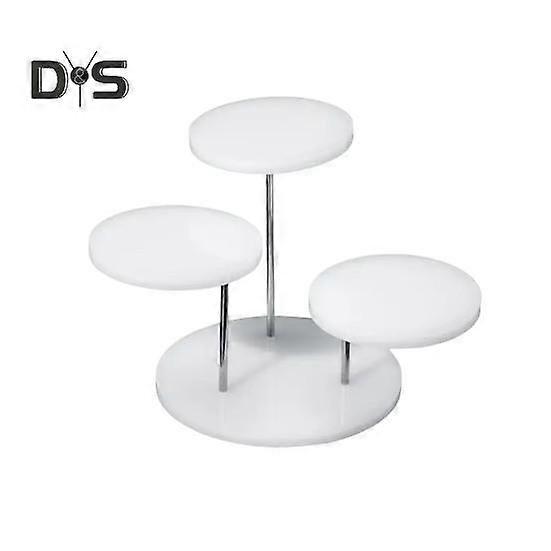Desktop Jewelry Rack 3-tiers 360 Degree Rotation Watch Glasses Necklace Display Holder Jewelry Stand Room Decor Retail Bracelet Organizer