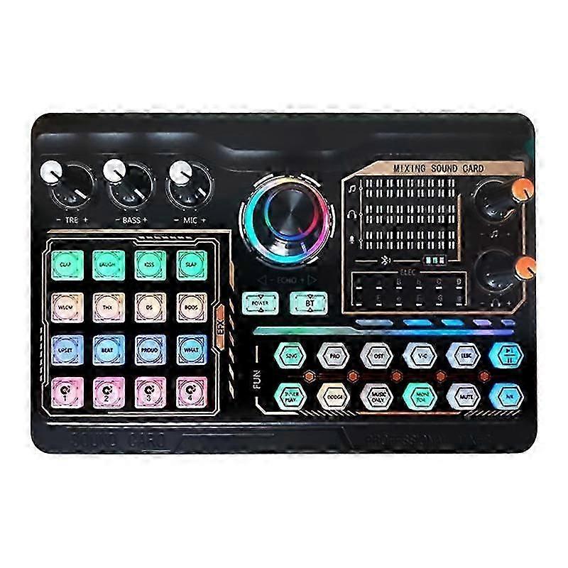 P300 Professional Podcast Live Sound Card compatible with PC Smartphone Laptop Computer Vlog Recording Live Streaming