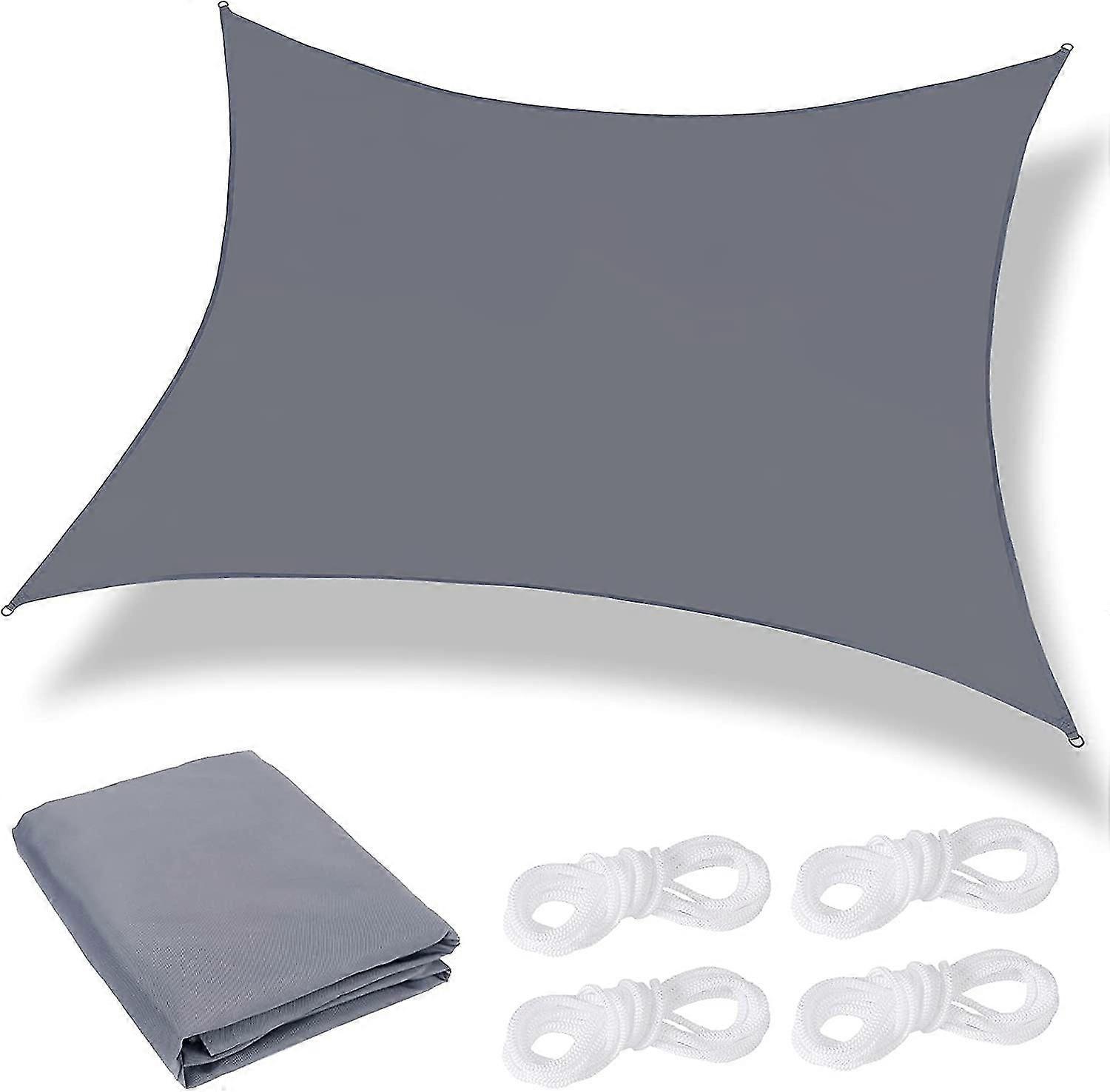 Rectangular Shade Sail, 2 X 3m Shade Sail Waterproof, Uv Protection With Breathable Windproof, Canopy