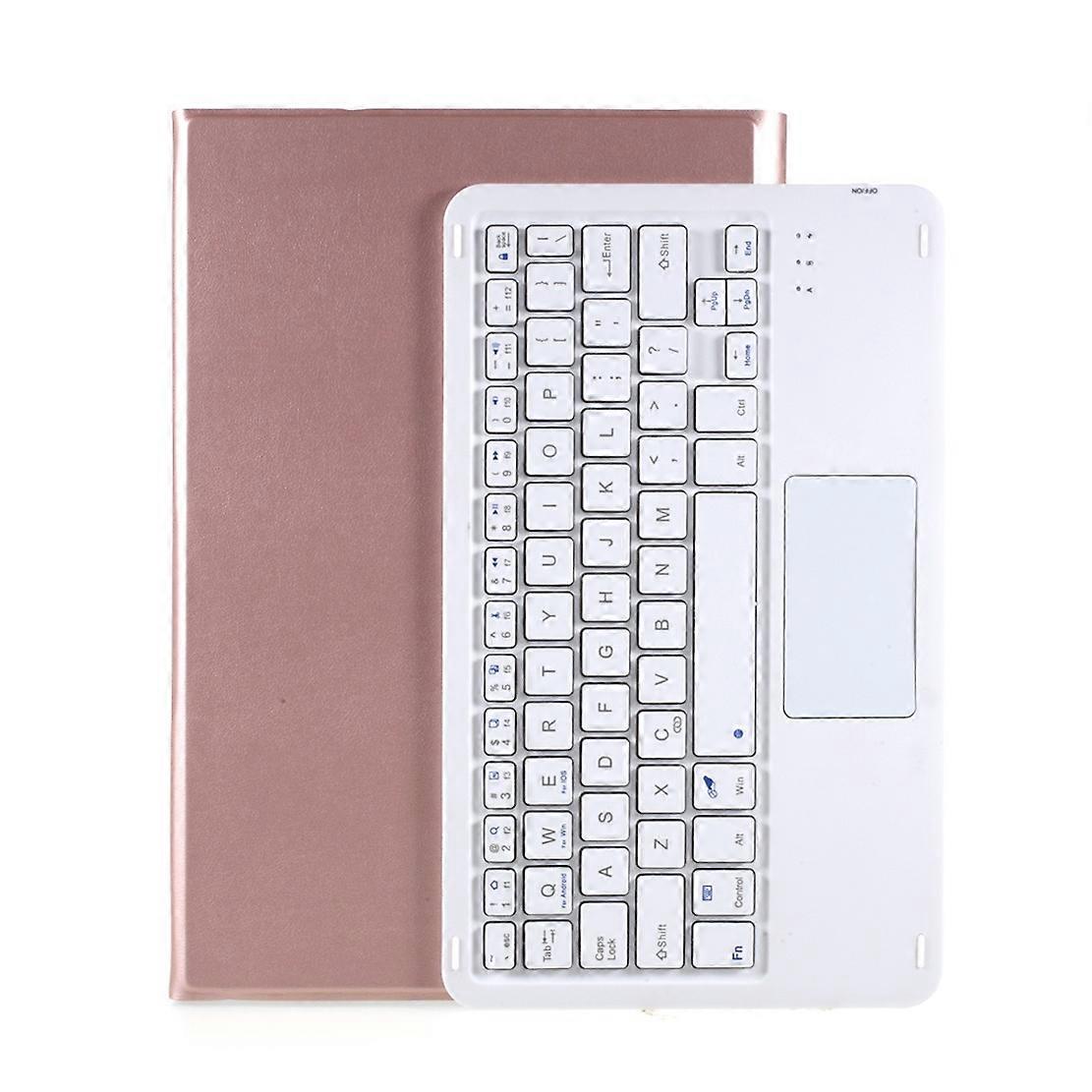Leather Protective Case + Wireless Bluetooth-compatible Touch Keyboard Set Compatible with Lenovo Ta