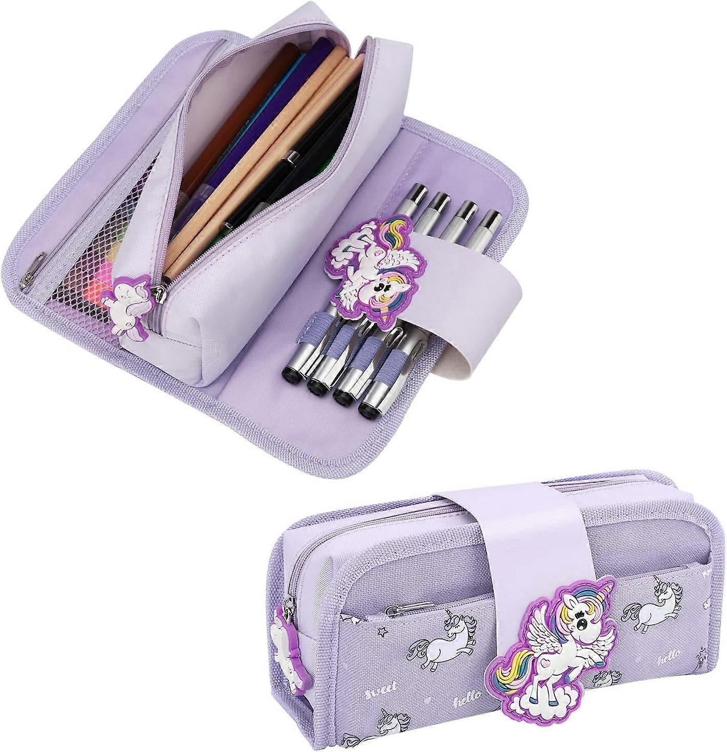 Unique Designed Pencil Case, Large Capacity with Multi-purpose Storage Bags for School, Office, and Travel
