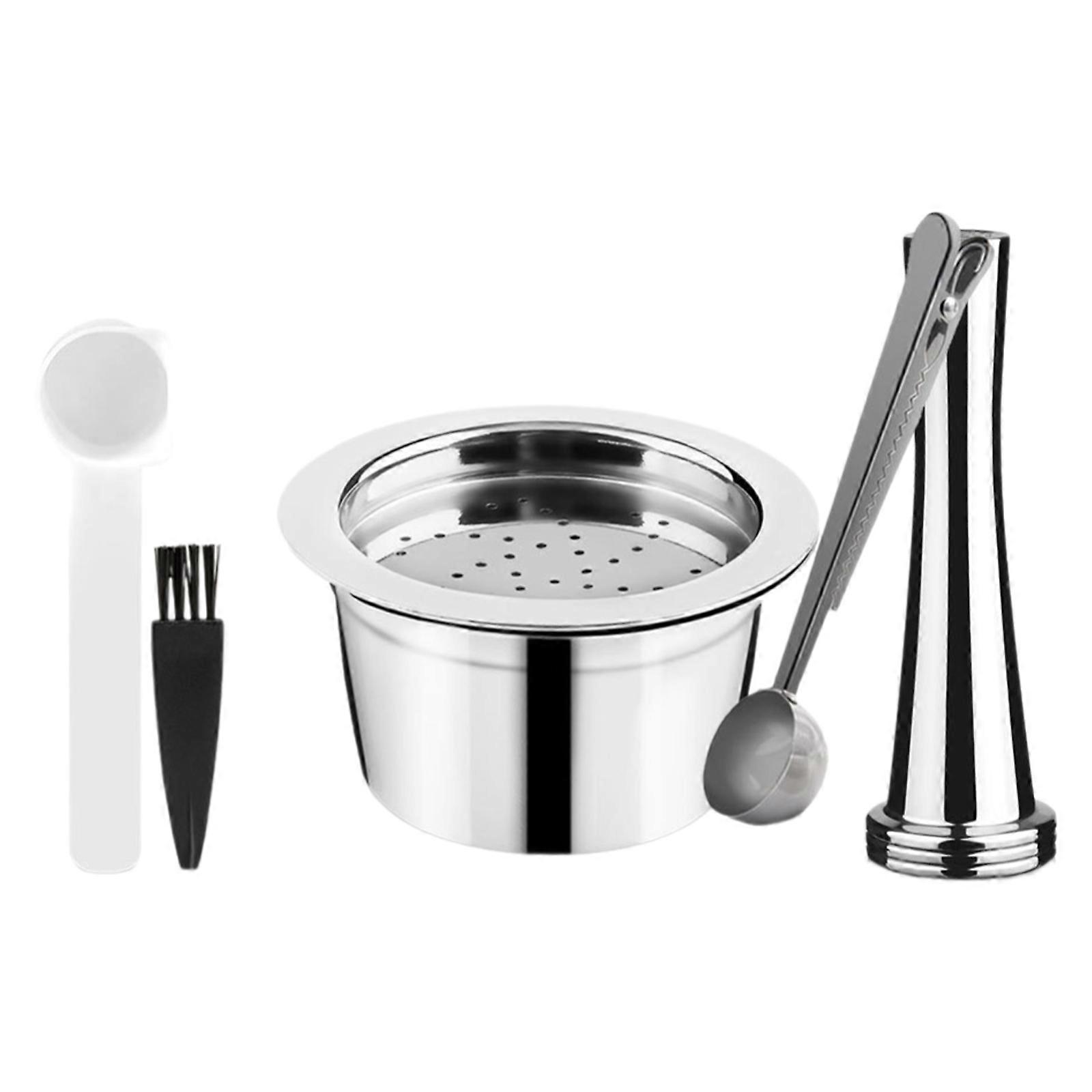 Filtro da caffè in acciaio inossidabile Piccolo cucchiaio riutilizzabile Caffè in polvere Tamper 304Struttura in acciaio inossidabile per macchina da caffè