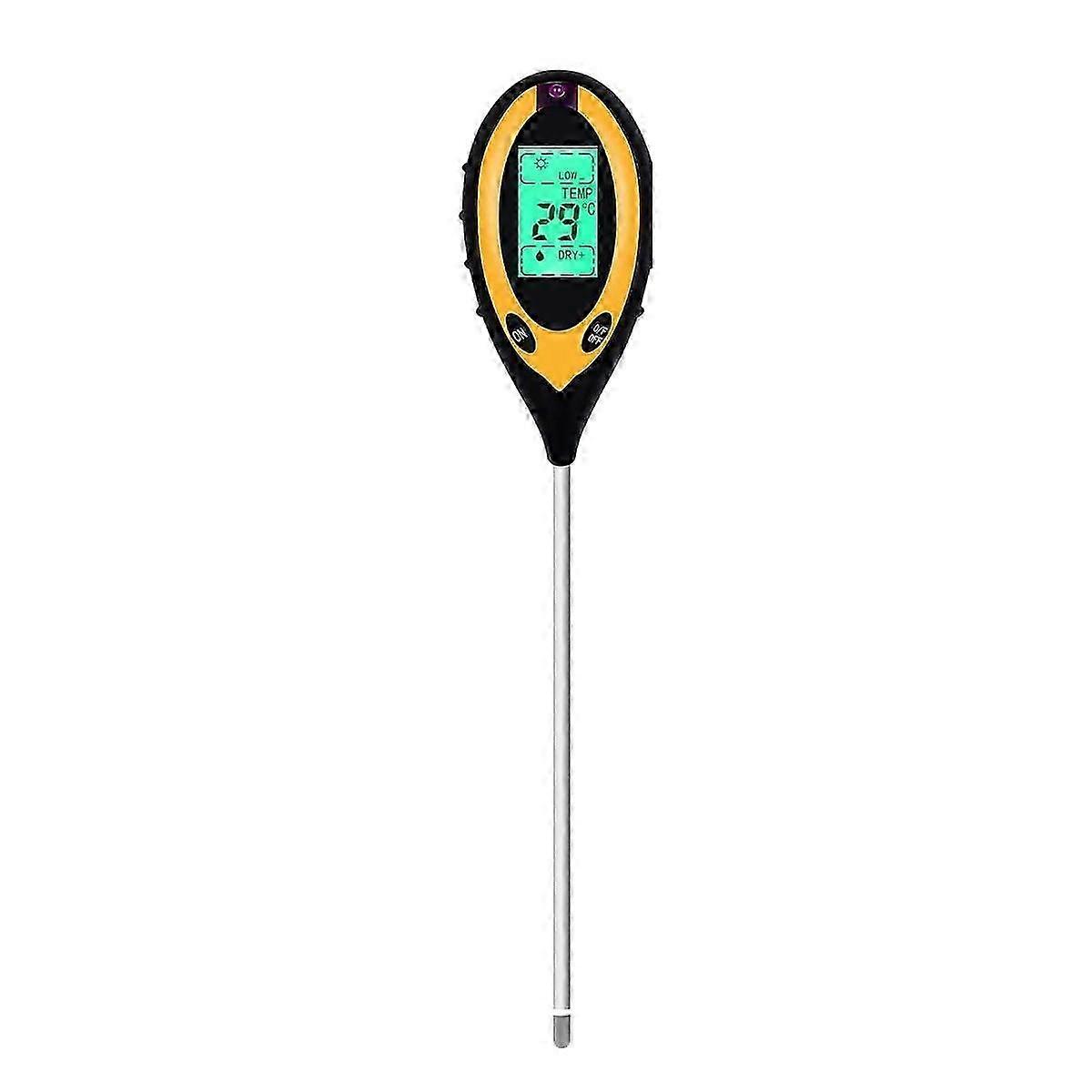 Soil PH Meter Soil Tester, 4 in 1 Soil Test Kit, PH Moisture Temperature Light Water Tester and Mon