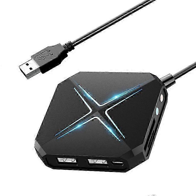 USB Hub 3.0 Splitter 1 Drag 6 High-Speed with Sound Card TF SD Card Multi-Function Conversion Expan