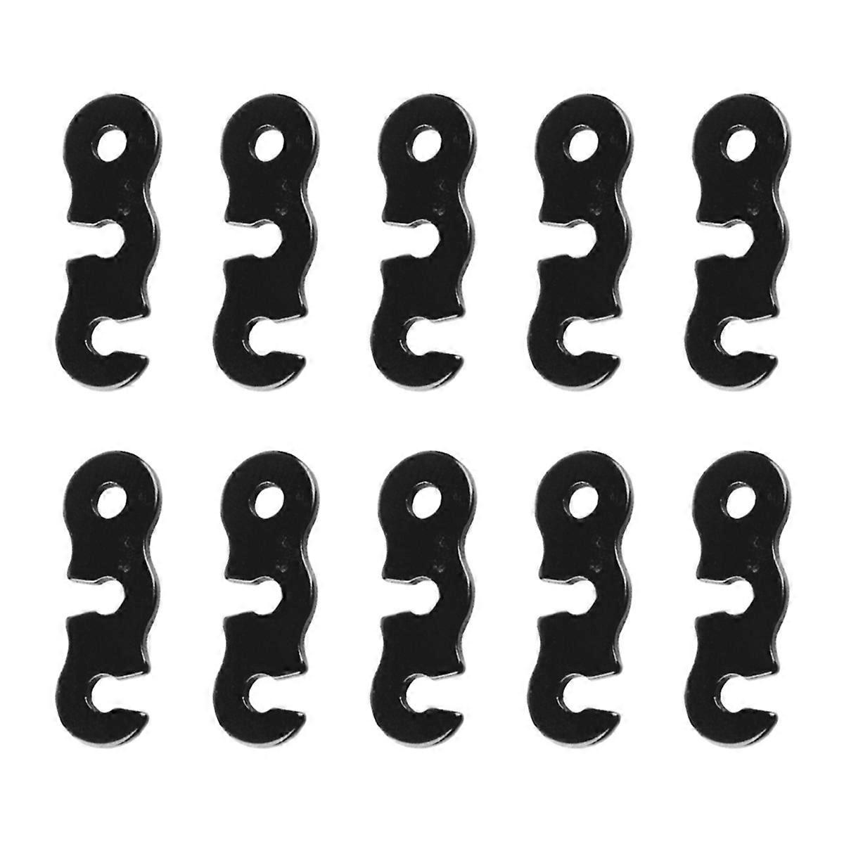 10Pcs Adjustable Camping Tent Rope Buckle S Shaped Tensioner Set