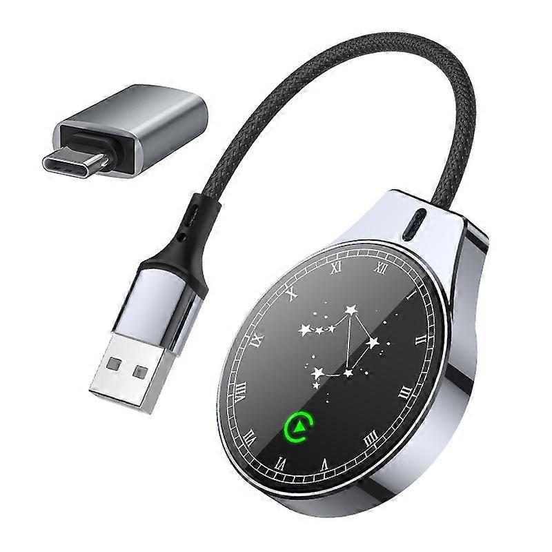 USB Wired to Wireless Car CarPlay Box Adapter, with Type-C Adapter Constellation