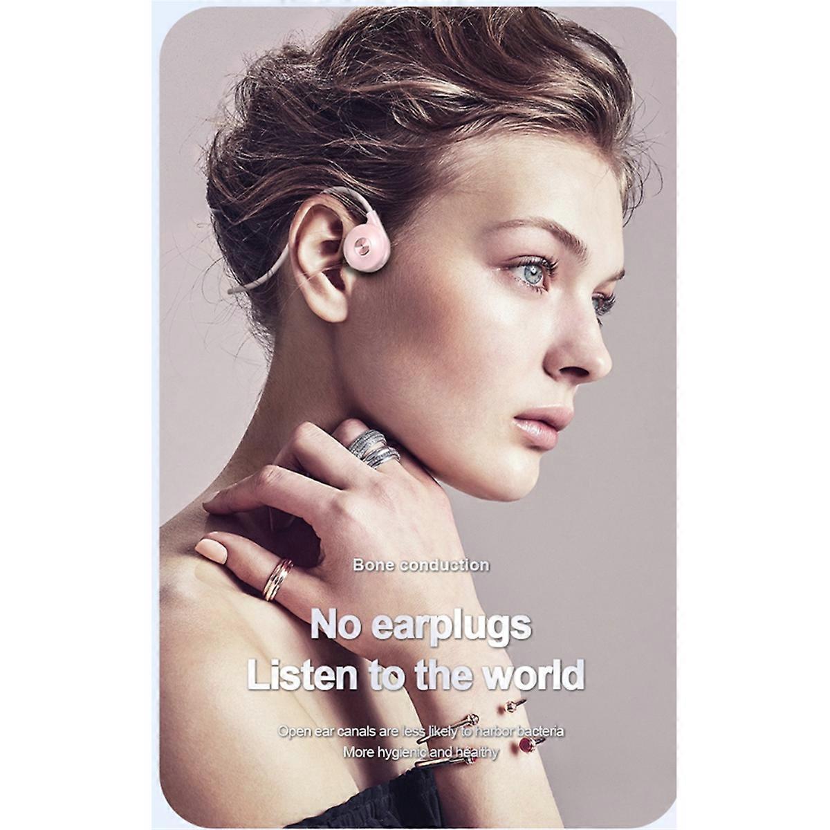 M1 Bone Conduction Bluetooth Headset, Running Sports, Black