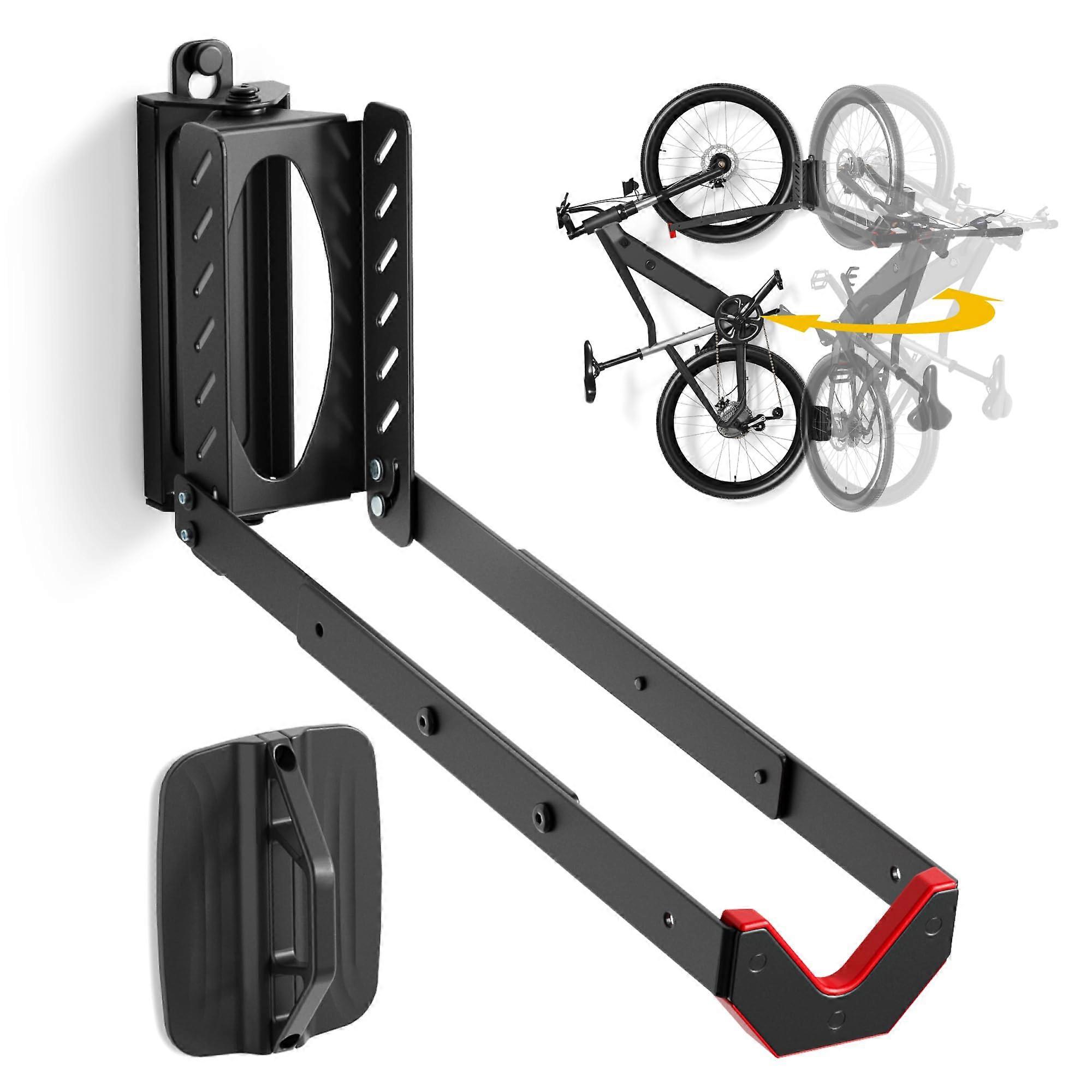 Montek Doner Bicycle Wall Installation Wall Mount Hanger Holds Up To 77 Lbs Compatible With Most Bikes