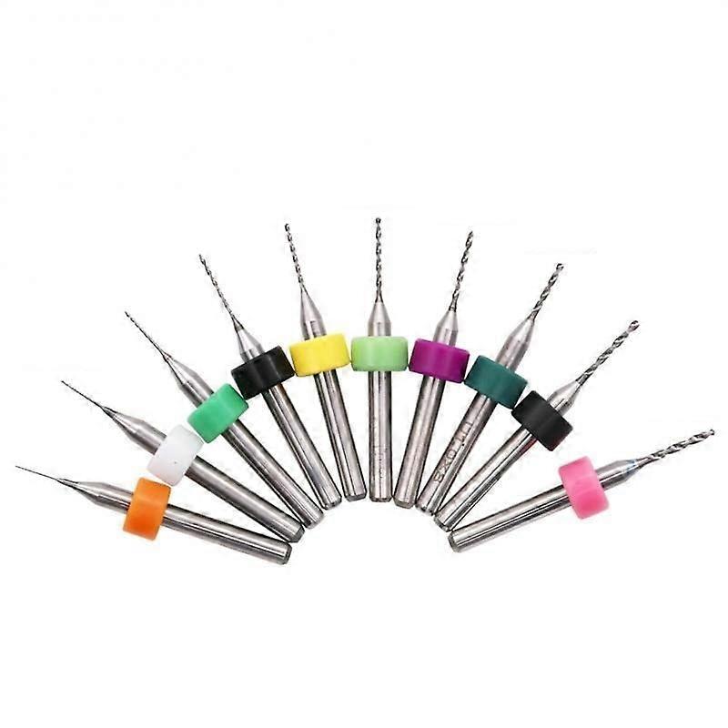 10pcs Mini PCB Drill Bit 0.1mm-3.0mm Alloy Tungsten Steel Carbide Drill Bits for Print Circuit Board CNC Drill Bits Machine (Color : 1.5-2.4mm)