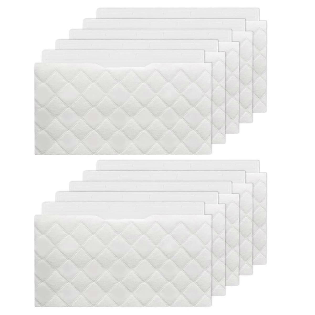 10 Pack Vacmop Replacement Pads for VM252 Cordless Hard Floor Vacuum Mop