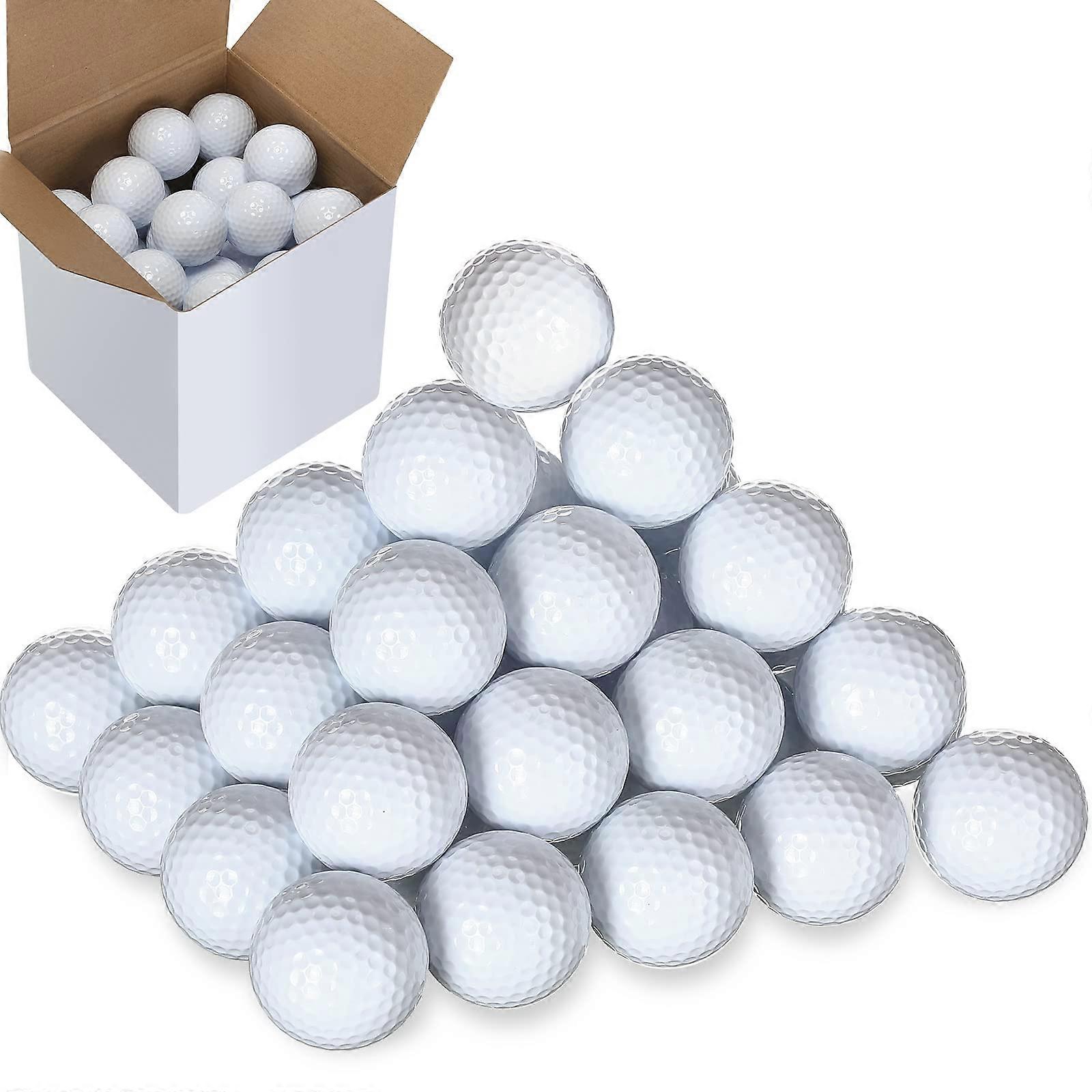 Solid Rubber Golf Practice Balls 45G High Bounce For Indoor Outdoor Swing Drills And Driving Range