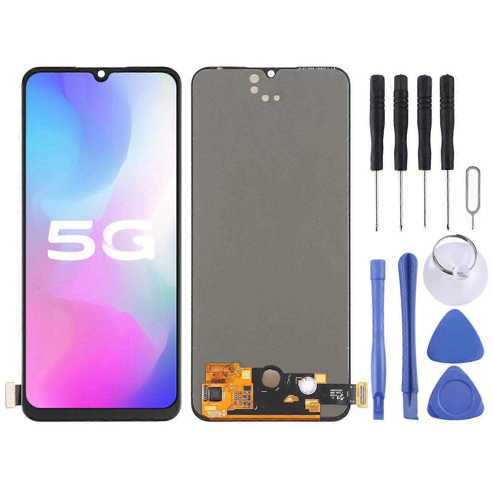 COMPATIBLE AMOLED Material LCD Screen and Digitizer Full Assembly for Vivo Y73s / X50e / Y70 / S7e V1930 V2031A