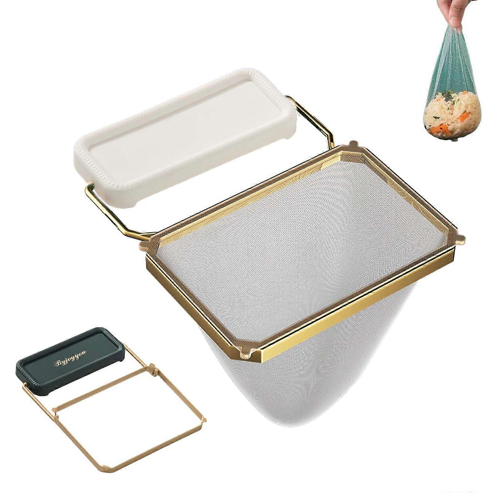 Cuzykitchen Sink Drainer, Meshmate Waste Rack Sink, With 200pcs Filter Mesh, Suction Cup Sink Strainer