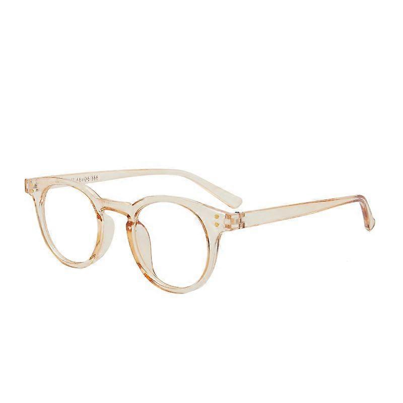 2021 fashion New transparent point Plain glasses PC plain glass spectacles vintage eyeglass round frame glasses