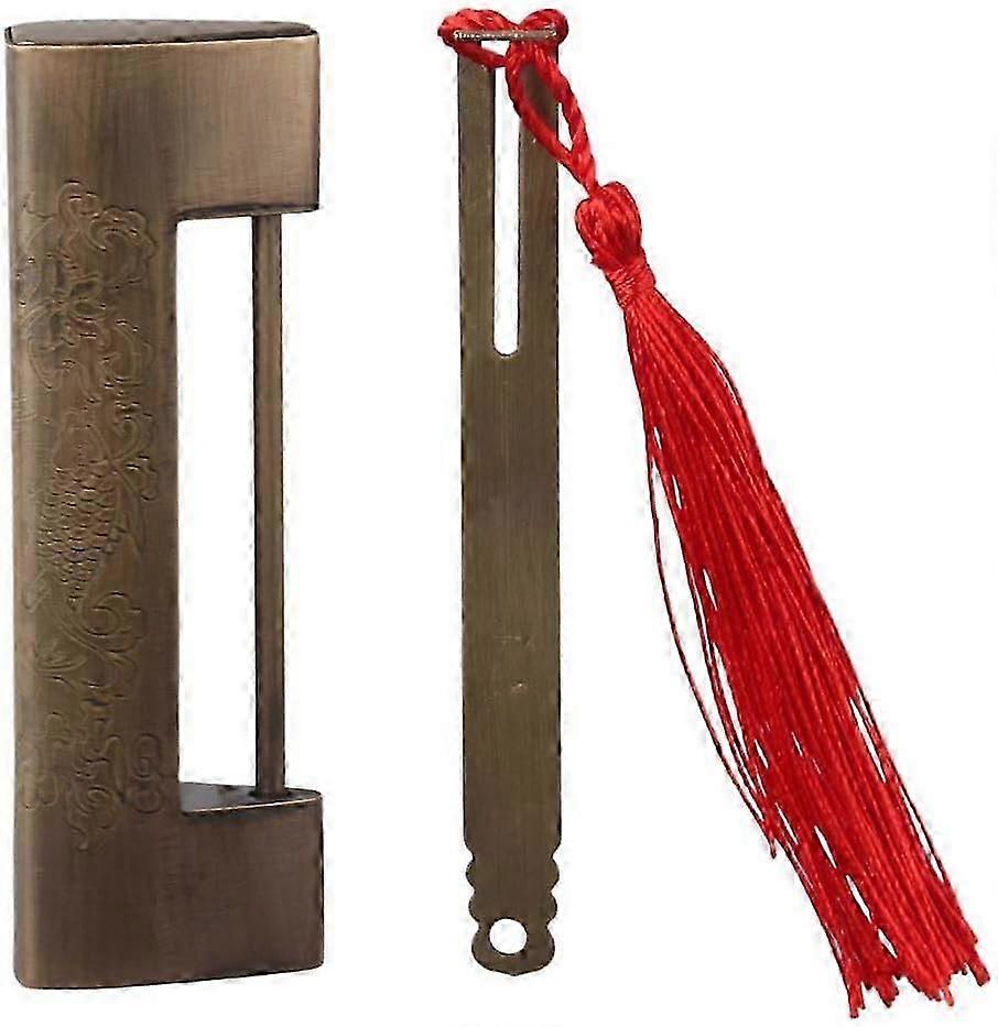 Furniture Lock Set with Key Heavy Duty Exquisite Brass Padlock Durable Spacing