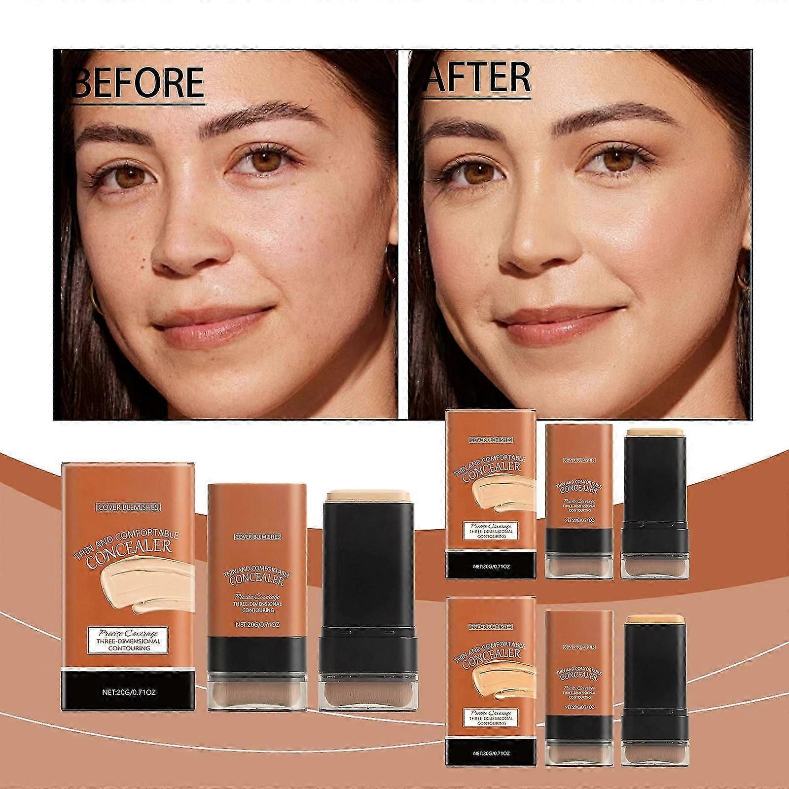 Foundations Stick Lasting Makeup Moisturizing Refreshing Moisturizing Light Concealer Skin Moisturizing Foundations Stick PUW3920