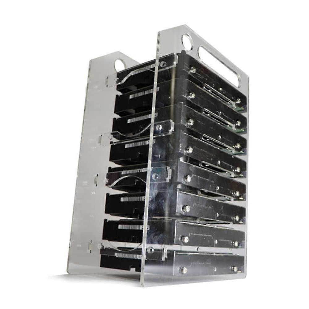 HDD Bracket Drive Bays Organizer Hard Drive Case Rack Holder Metal Mounting Optional Cooling Multi-Layers for 3.5in Hard Disk Adapter