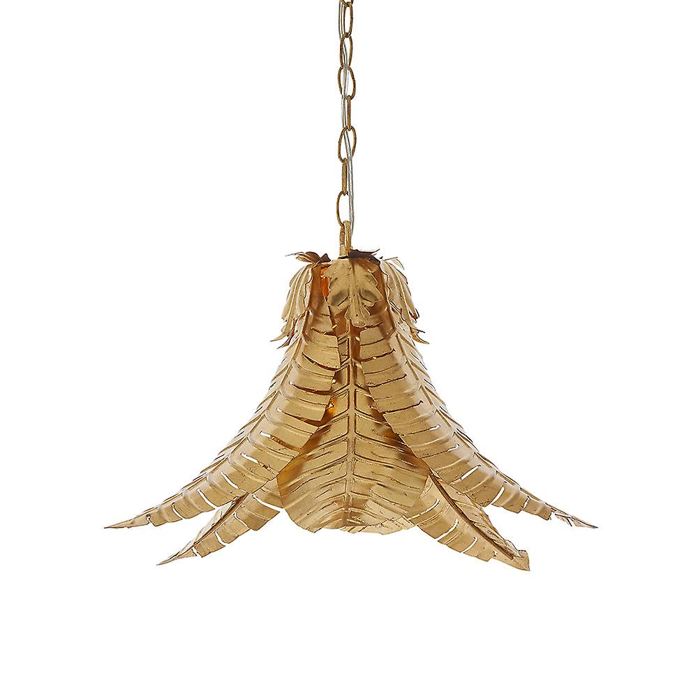 Anzio Pendant Ceiling Light Distressed Gold Finish