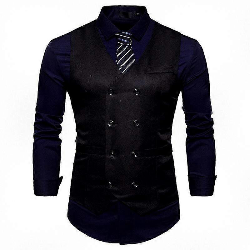 Slim Fit Floral Waistcoat for Men, Double Breasted Formal Vest