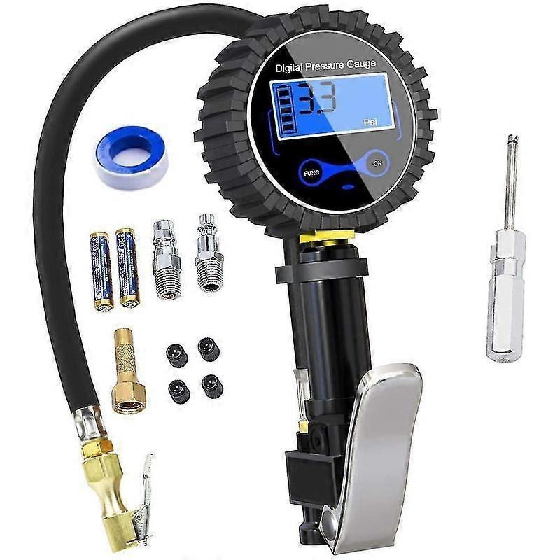 Lebanghui Digital Tire Gauge 250 Psi, Highly Accurate Digital Tire Pressure Gauge With Inflation Gun