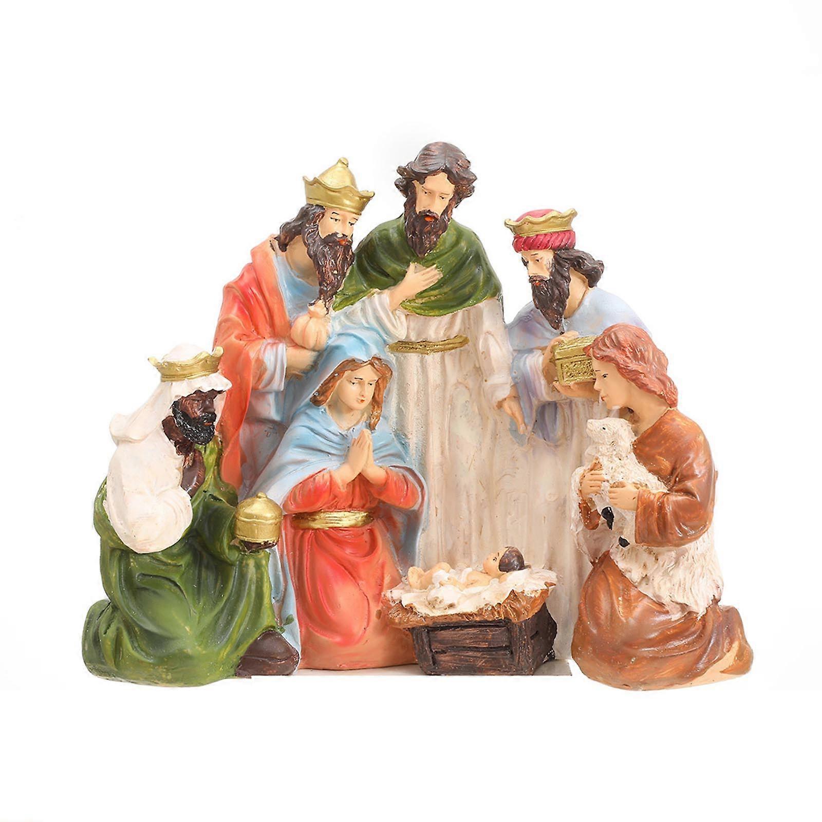 聖家族の置物クリスマスの置物クリスマスのキリスト降誕の装飾家の宗教的な置物の装飾