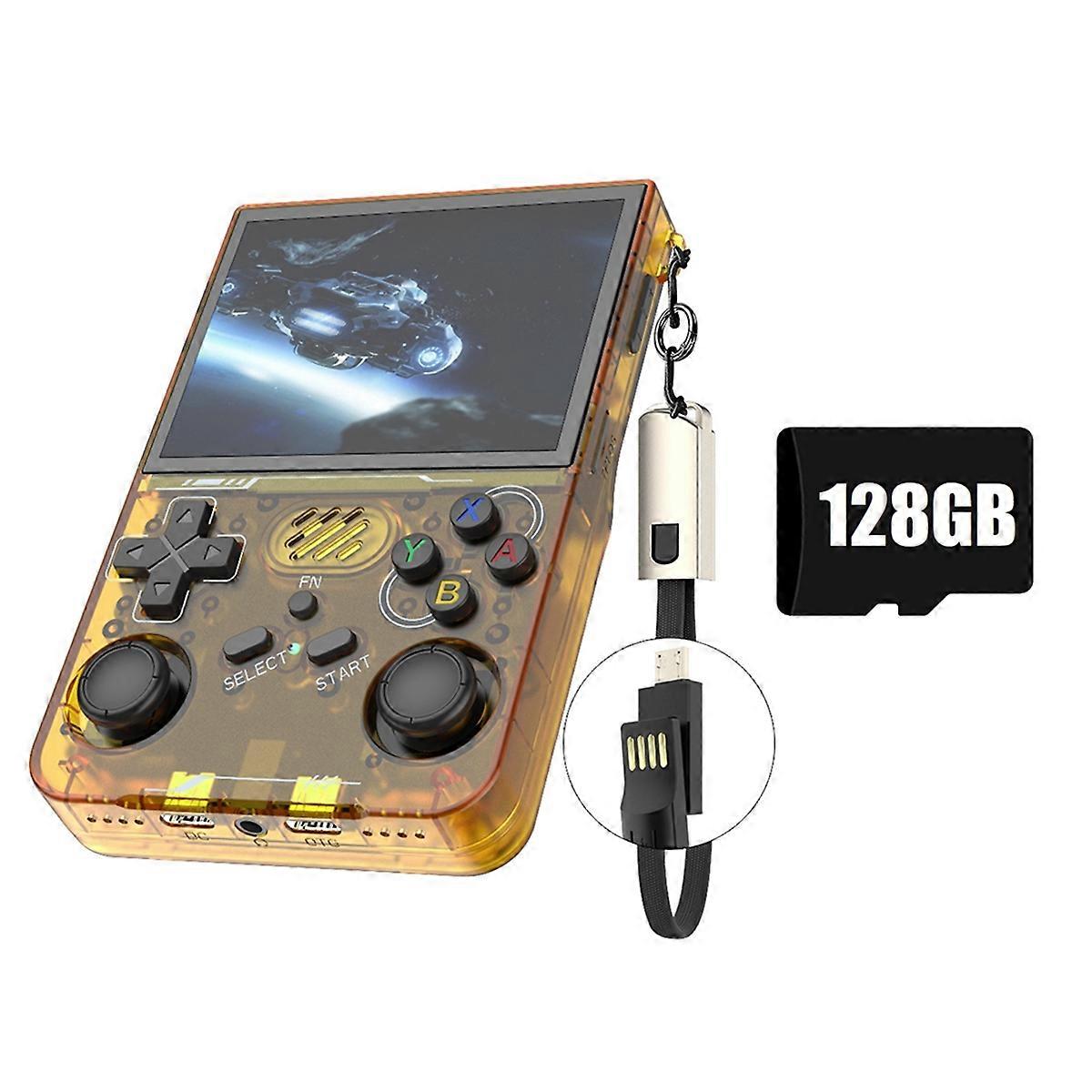R36XX Retro Handheld Game Console 128G 30000+Games 3.5 Inch Screen WiFi Linux Portable Pocket Video