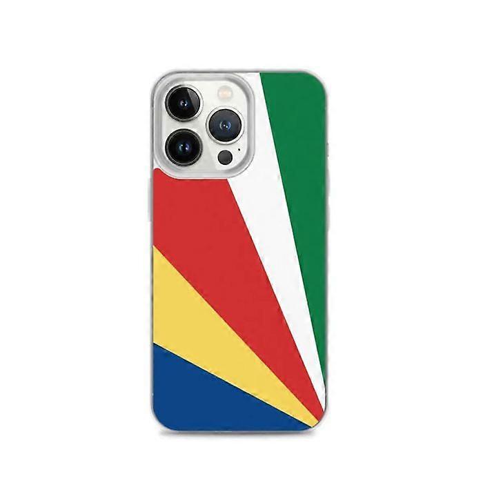 Phone Case – Seychelles Flag – Compatible with iPhone 13 Pro – Soft Case – Durable and Shockproof - Silicone - Pixelforma