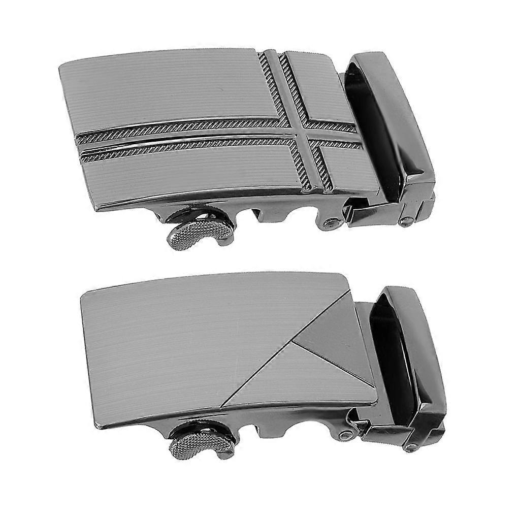 2pcs Alloy Belt Buckle Automatic Slide Buckle Replacements for 1.4'' Belt