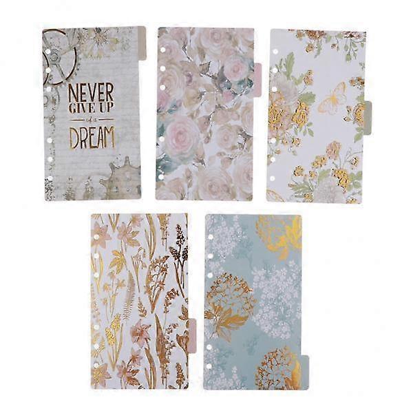 Premium Gilded Tabbed Dividers for A6 Journals