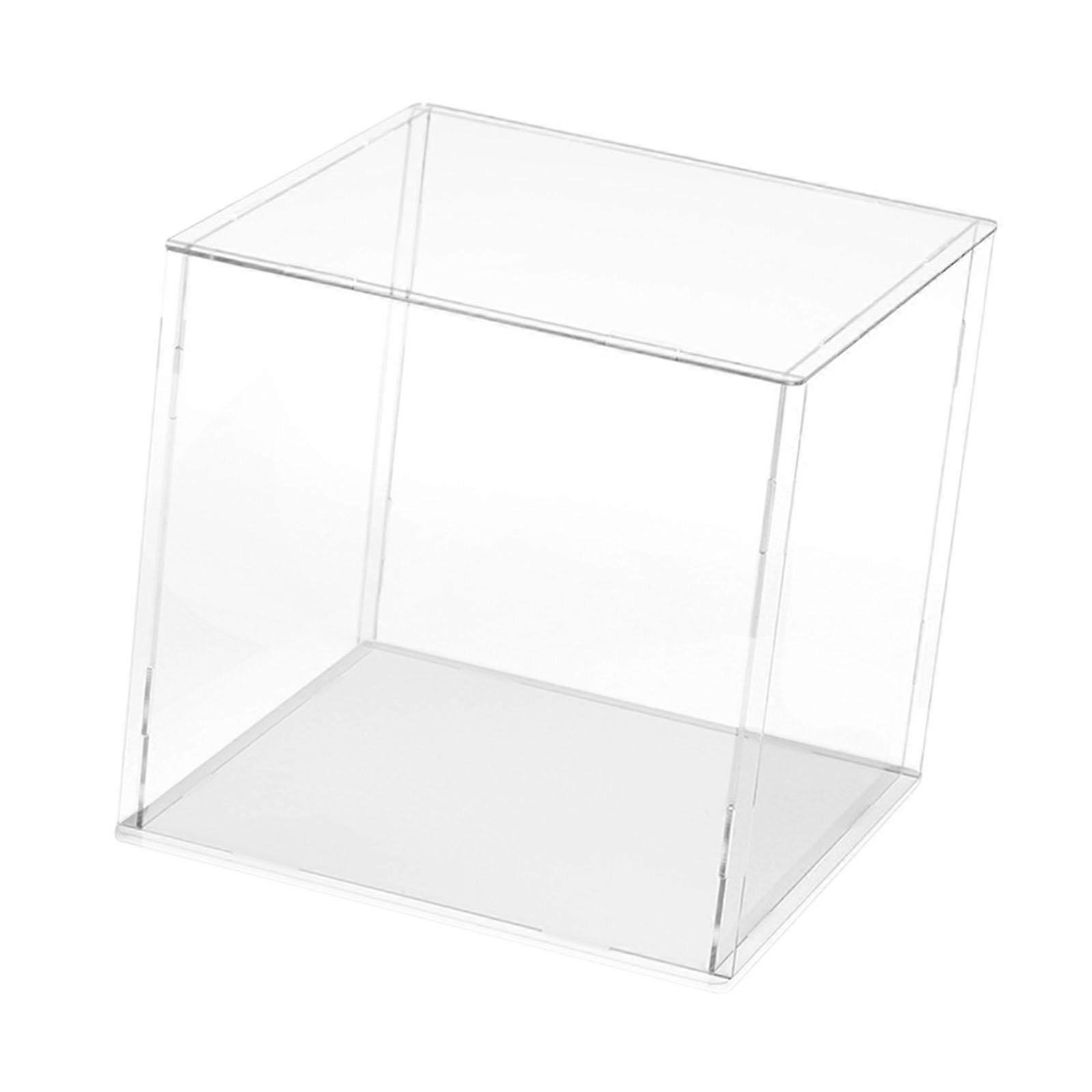 Clear Display Case Figure Display Case Transparent Storage Container Stackable