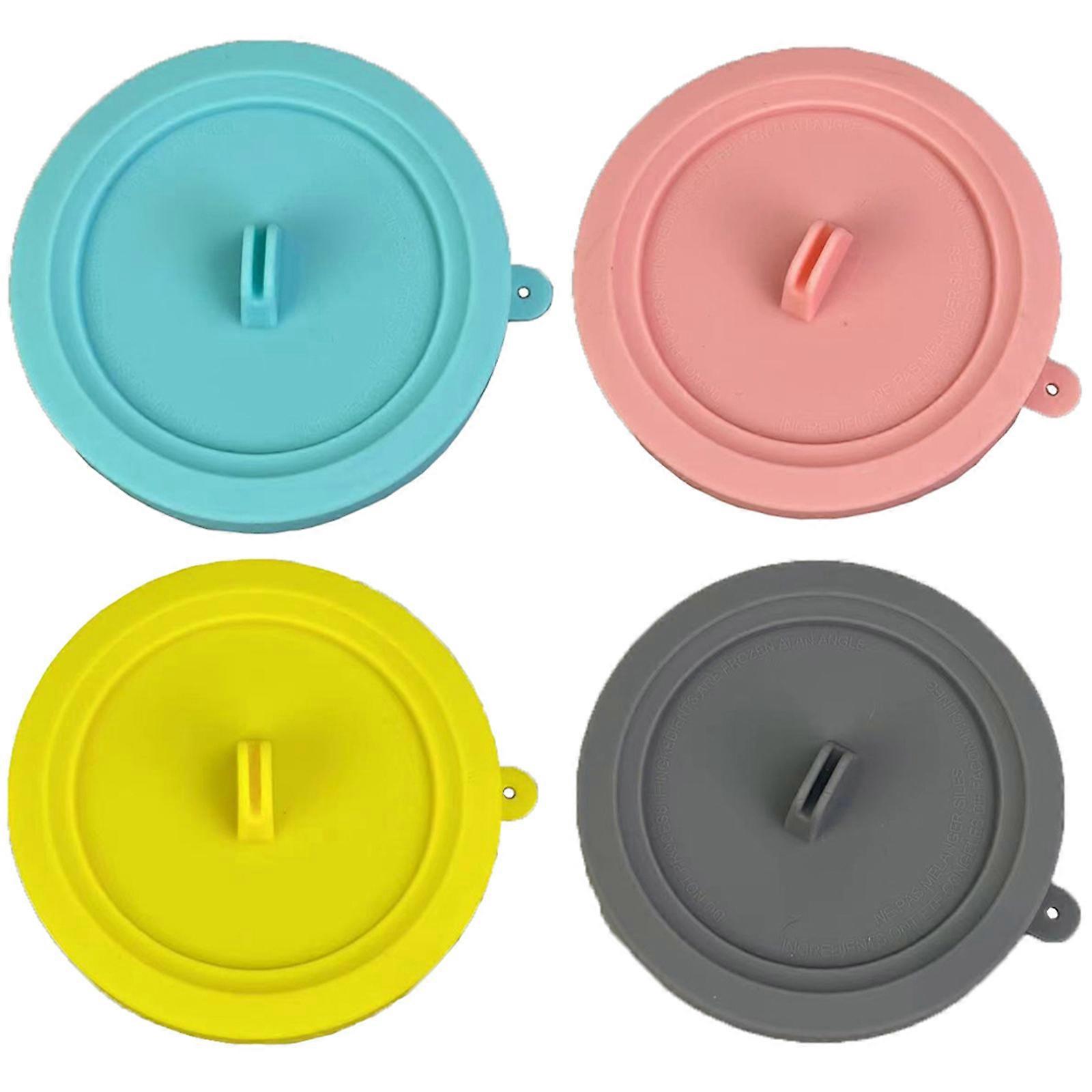 4Pcs Replacement Ice Cream Pints Silicone Lid for NC301 NC300 NC299AMZ Series Ice Cream Maker Container Accessory