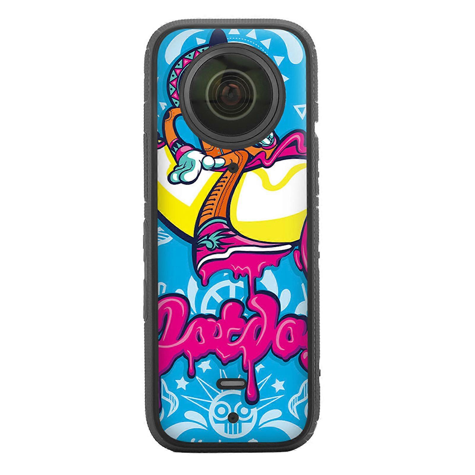 PVC Sticker Decals For Insta360 X3 Screen Protector 3DCurved Edge Full Coverage Colorful Protective Accessories pirate