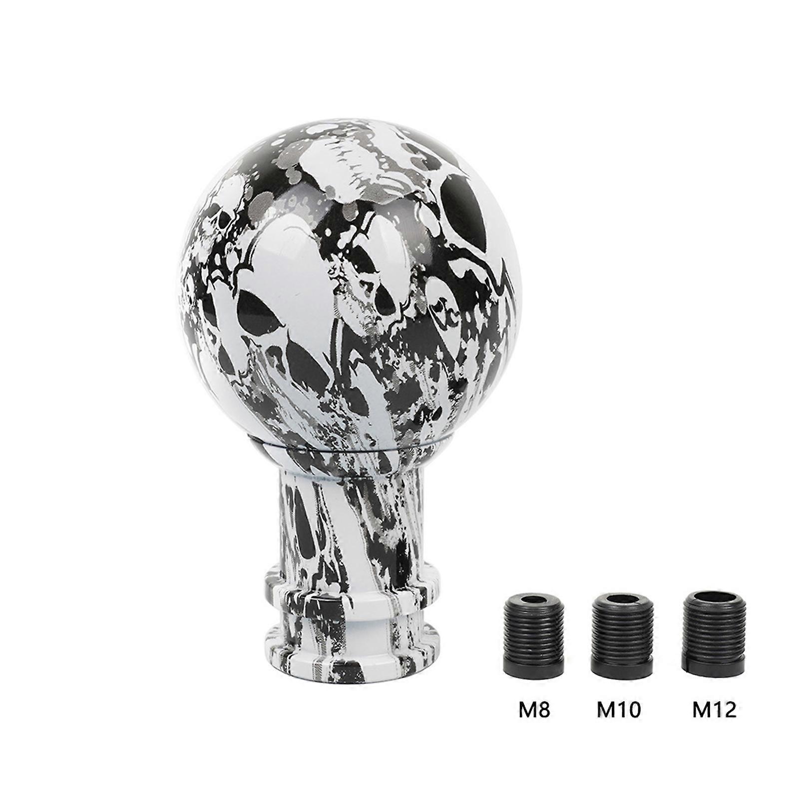 Ball Shape Shifting Head Car Shift Gear Knob Gearbox Handle Shifter Lever- Knob Car Accessories with M8-M10 M12 Adapter