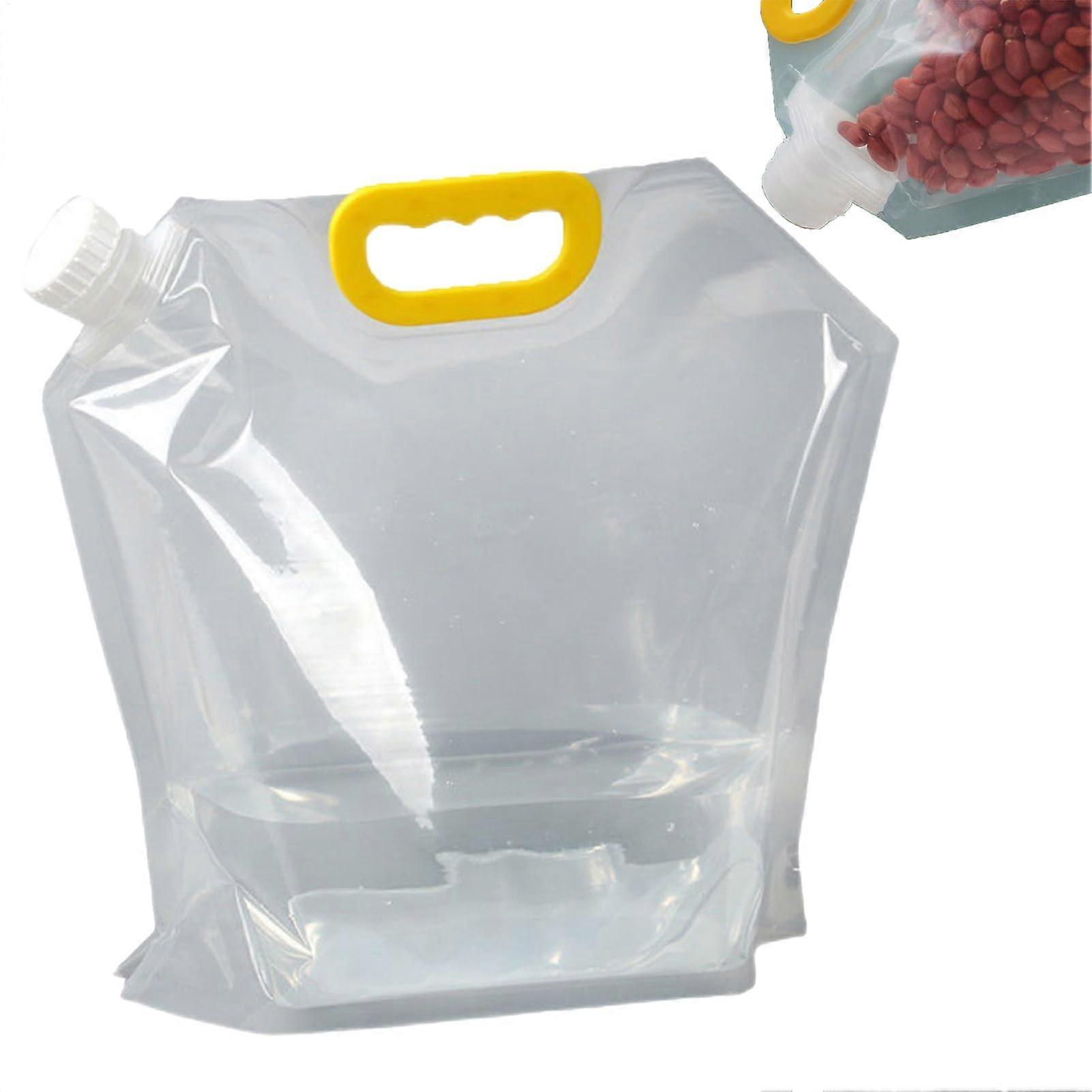 Folding Water Bag 5L Leakproof Camping Container for Hiking