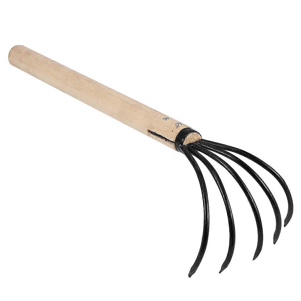 Durable Five-Teeth Rake, Suitable for Home, Outdoor, and Beach Activities