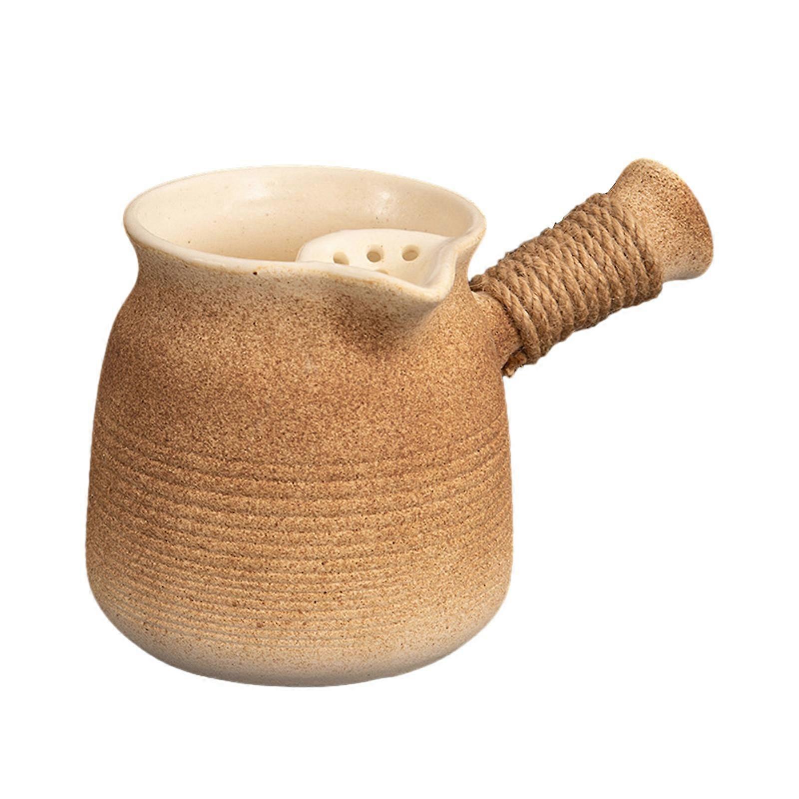 Ceramic Teapot with Tea Filter with Side Handle for Restaurant Hotel Camping