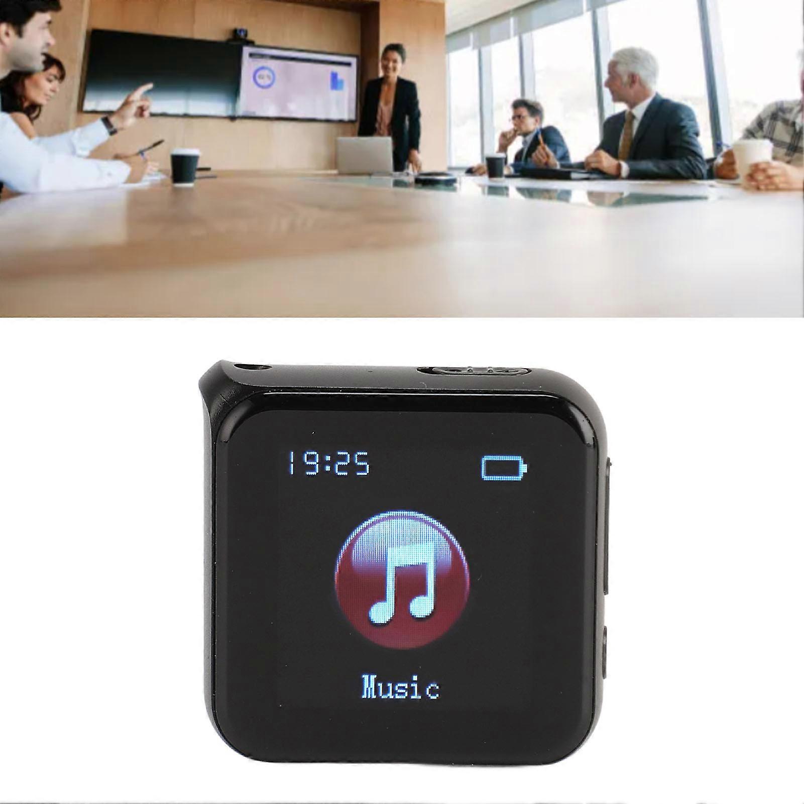 Digital Voice Activated Recorder AI Intelligent Noise Reduction 1536kbps 1.5inch Display Portable MP3 Player for Lecture Meeting Intervie 16GB