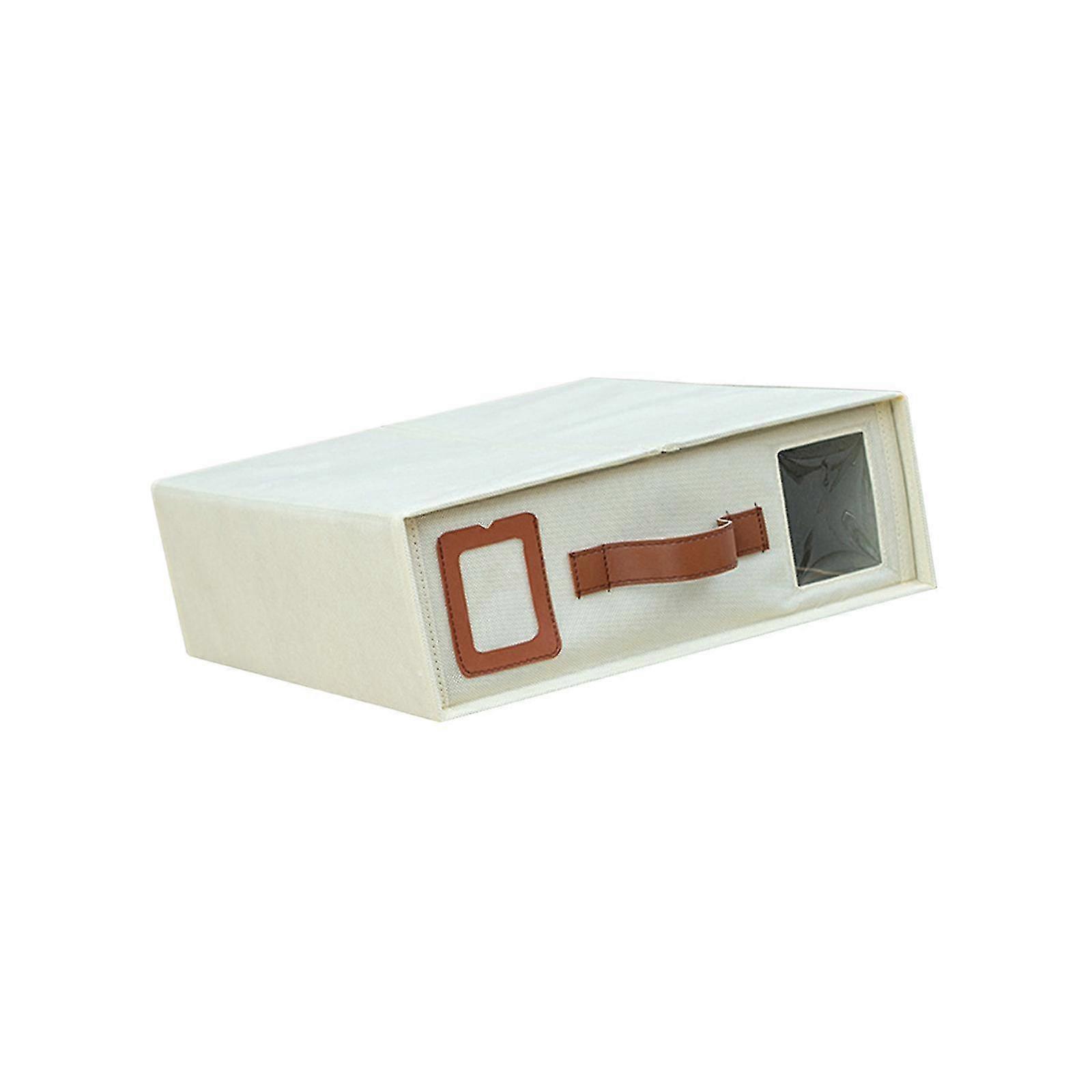 Storage Box for Bedding Organization, Transparent Window Design, Cube for Sheet Organization, Ideal for Blankets and Linens