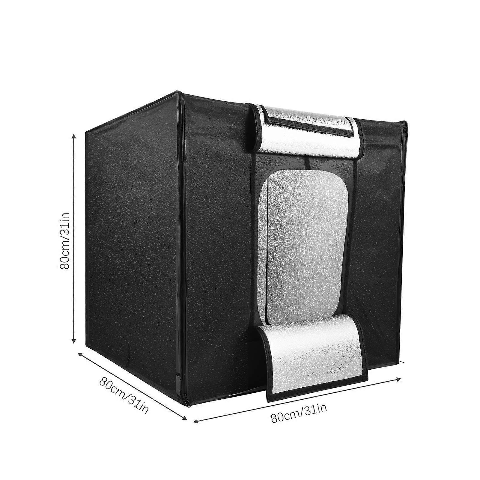 Large LED Light Tent Studio Box - Portable Lightbox with Backdrops for Pro Photography