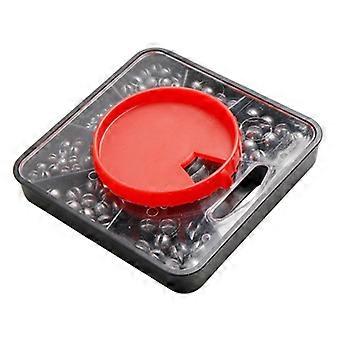 100pcs Split Shot Angeln Sinkers 5 Größen Abnehmbare Angelgewichte Sinker Offener Mund Design Gewicht Angelzubehör