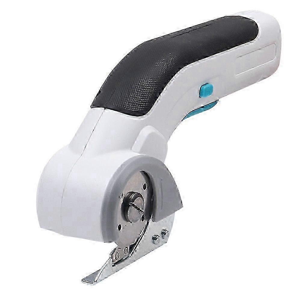 USB Rechargeable Cordless Electric Scissors for Fabric & Leather Cutting - White