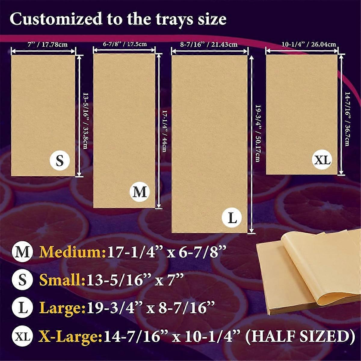 200 förpackningar pergamentpapper för frystork