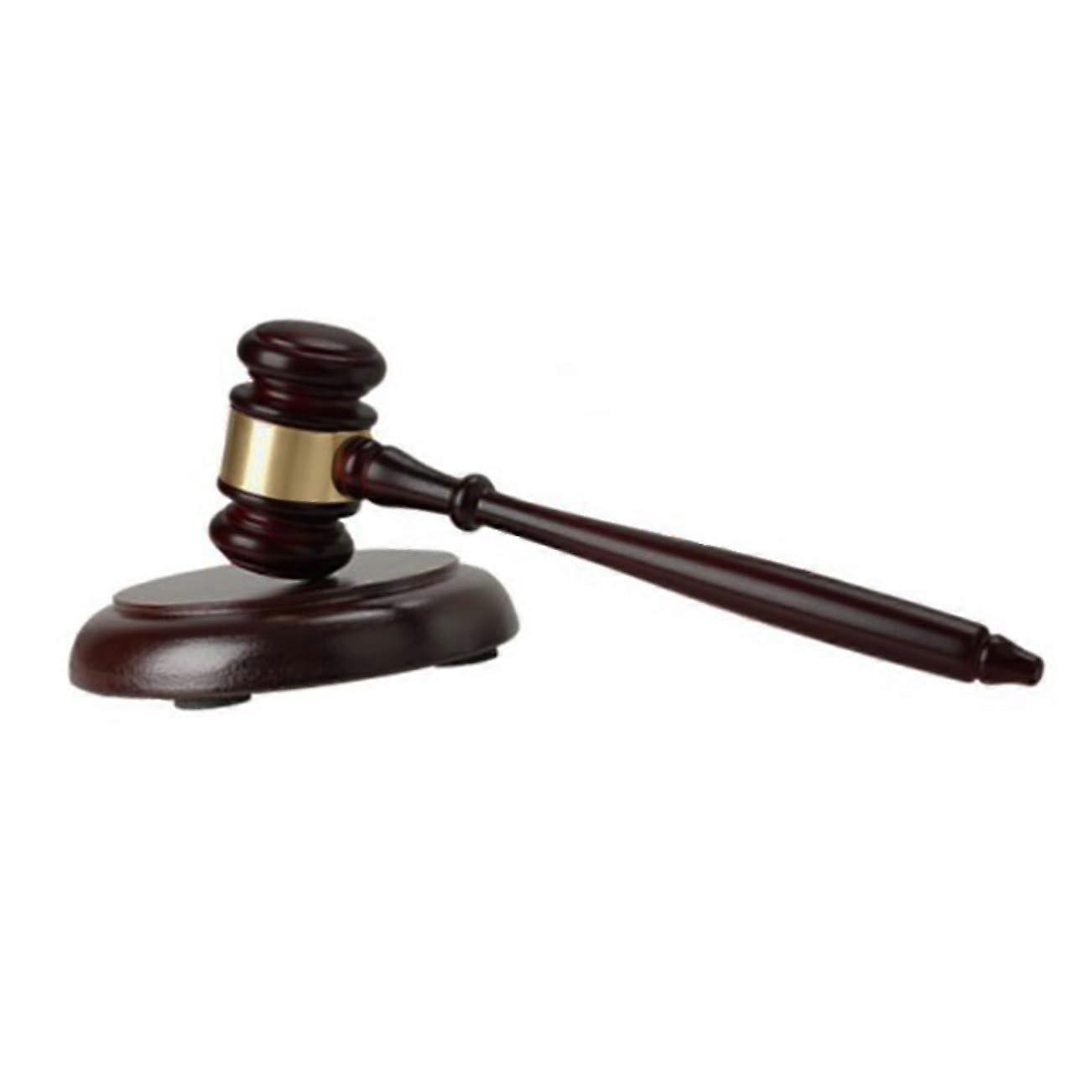 Judge Hammer With Sound Block Handmade Beechwood Gavel For Wine Tasting Events And Legal Proceedings