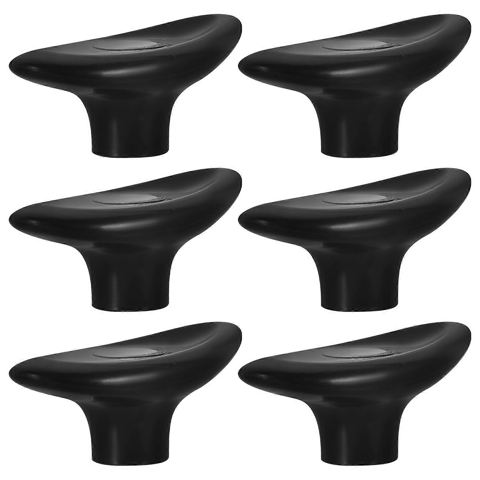 6pcs Replaceable Heat Resistant Pot Lid Handles for Pans & Tea Kettles – Compact, Easy to Install, Comfortable Grip Cooking Accessory