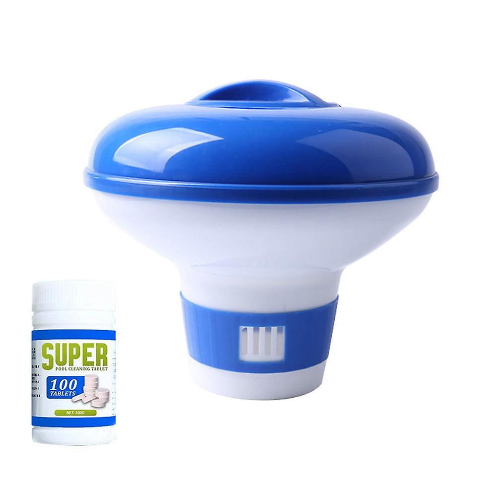 Adjustable Bottom Swimming Pool Applicator Tablet Chemical Dispenser Automatic Floating Decontamination Plastic Cleaning Tool