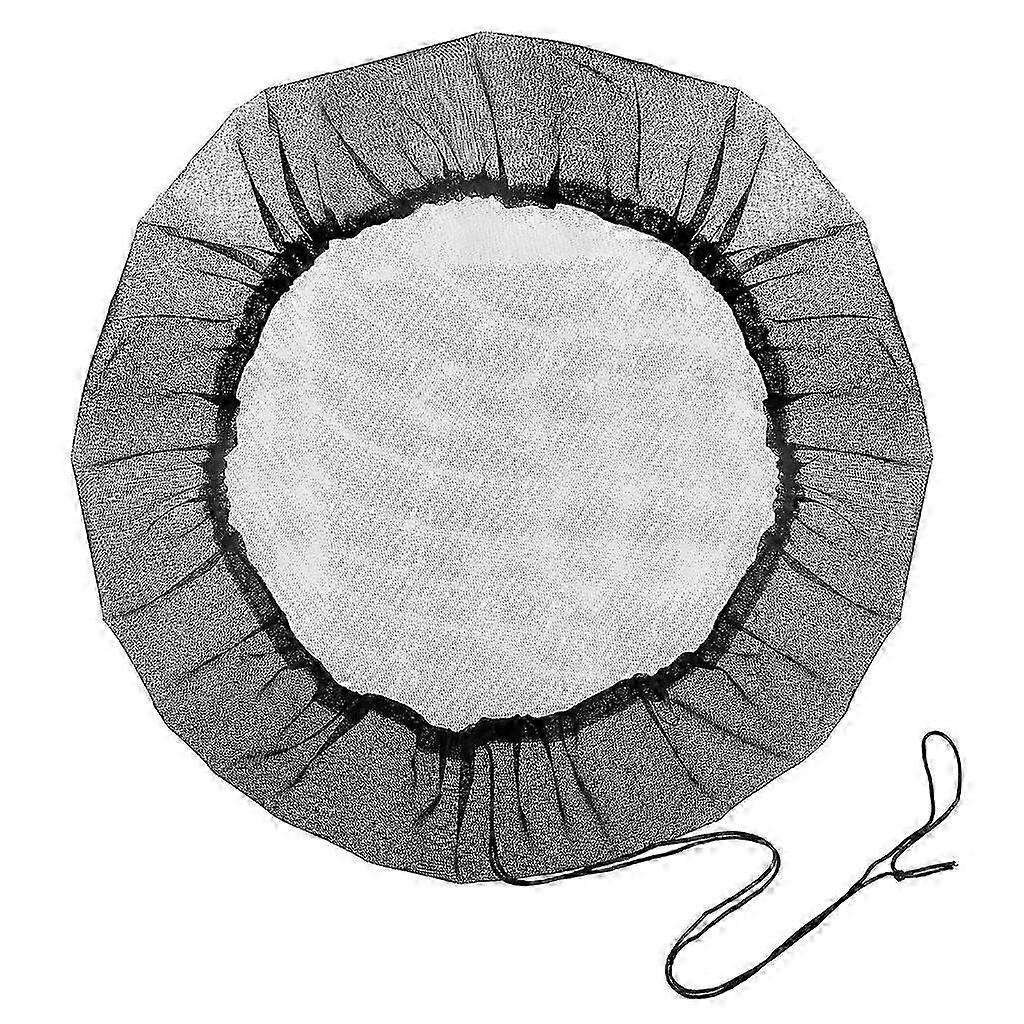 Drawstring Rain Barrels Cover Outdoor Raindrop Harvesting Practical Mesh Cover