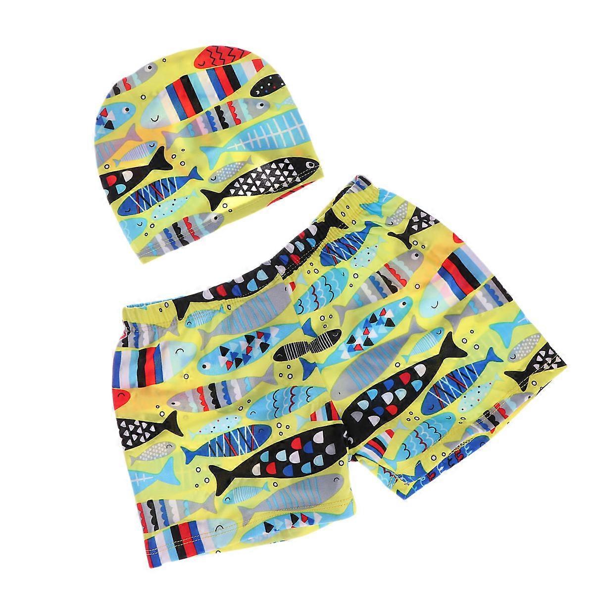 Swimming Trunks For Boys Baby Swimming Set Multi Color L Size Polyester Summer Vocation Wear 1 Set