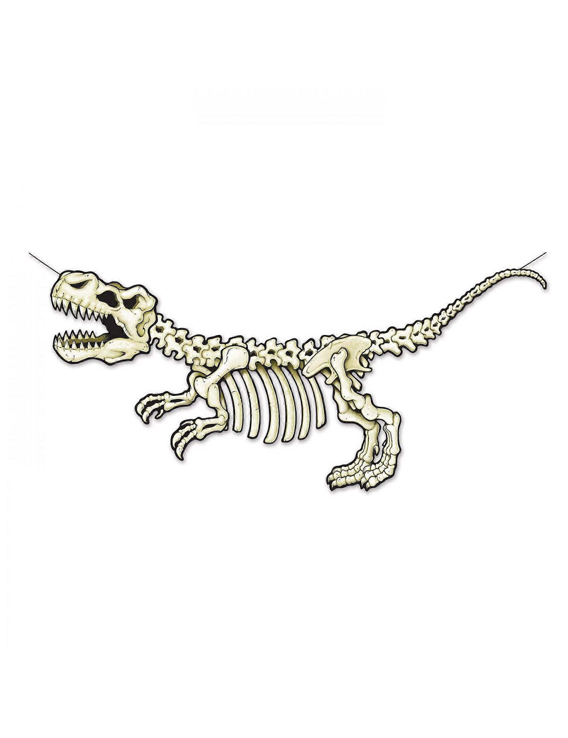 Dinosaur Skeleton Cardboard Banner 71 x 152 cm
